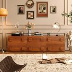 JASIWAY Vintage Cabinet Modular Combination Storage Cabinet