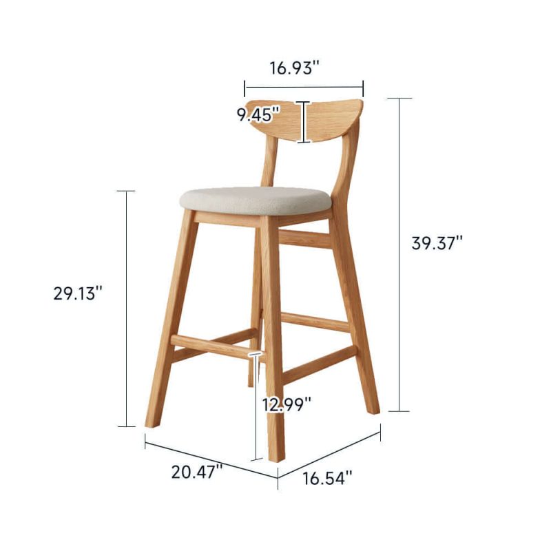 JASIWAY Expandable Solid Wood Bar Table