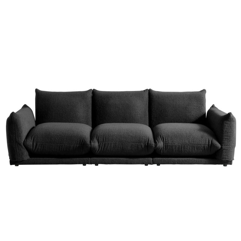 JASIWAY Modern Modular Cloud Sectional Couch Lambswool Fabric Chaise Oversized Sofa