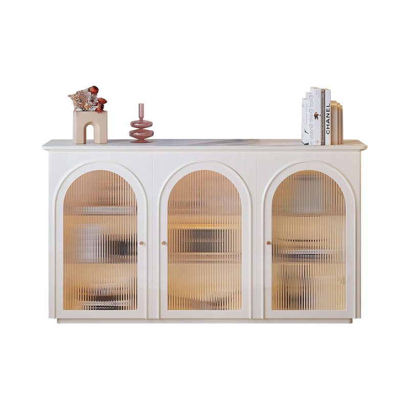 JASIWAY 62.99“ Beige Side Cabinet Large Storage Space