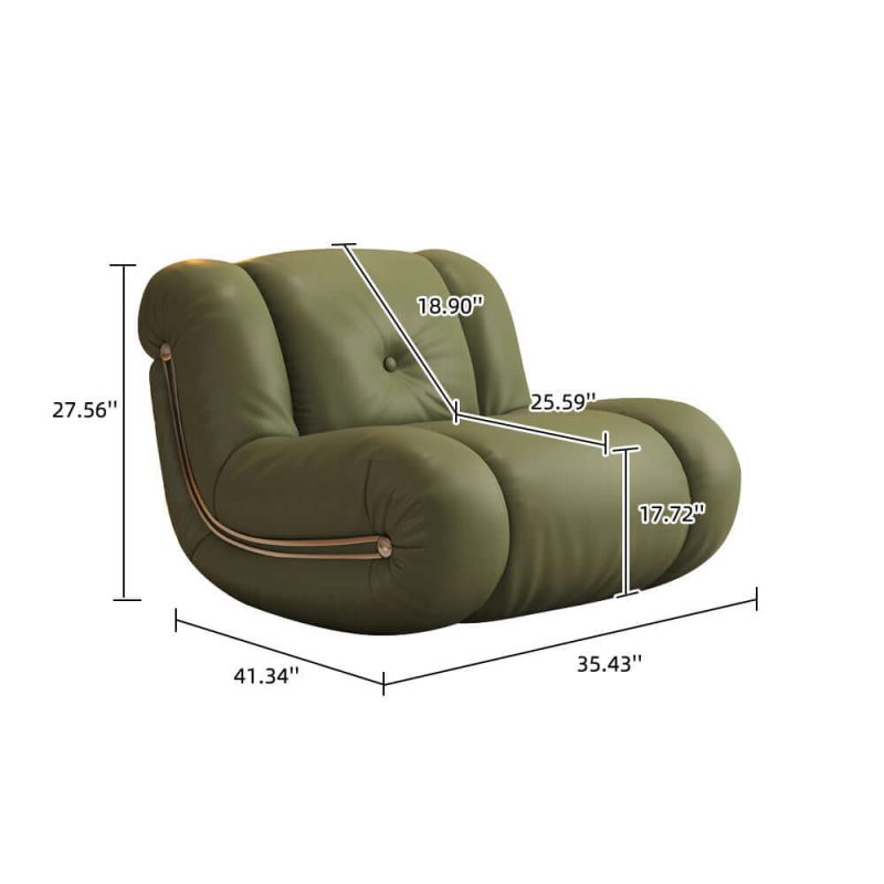JASIWAY Rocking Sofa Leisure Chair Recliner Single Sofa with Comfortable Backrest