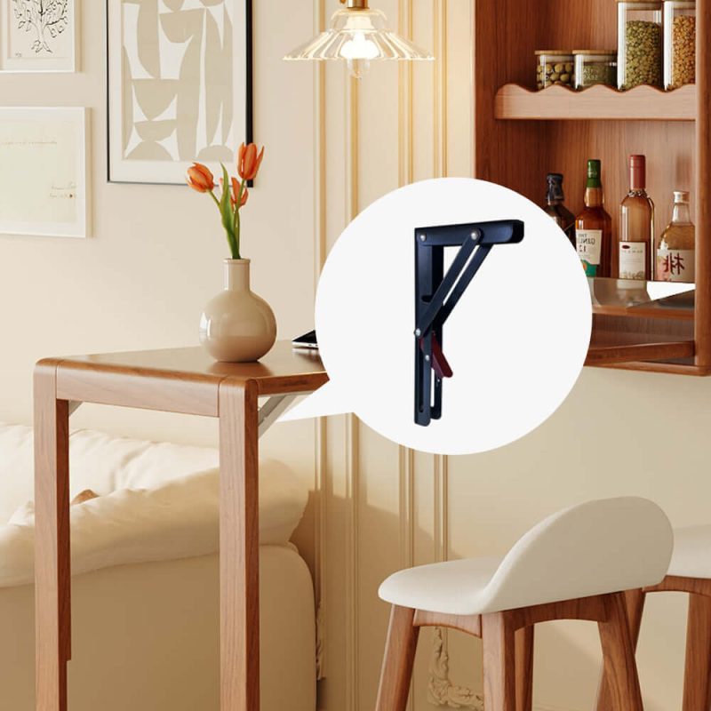 JASIWAY Foldable Solid Wood Bar Table Organizer