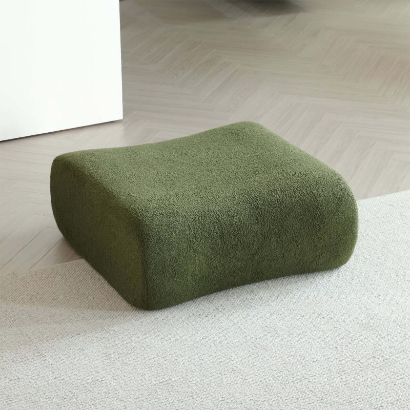 JASIWAY Modern Teddy Velvet Upholstered Sectional Sofa Modular Sofa