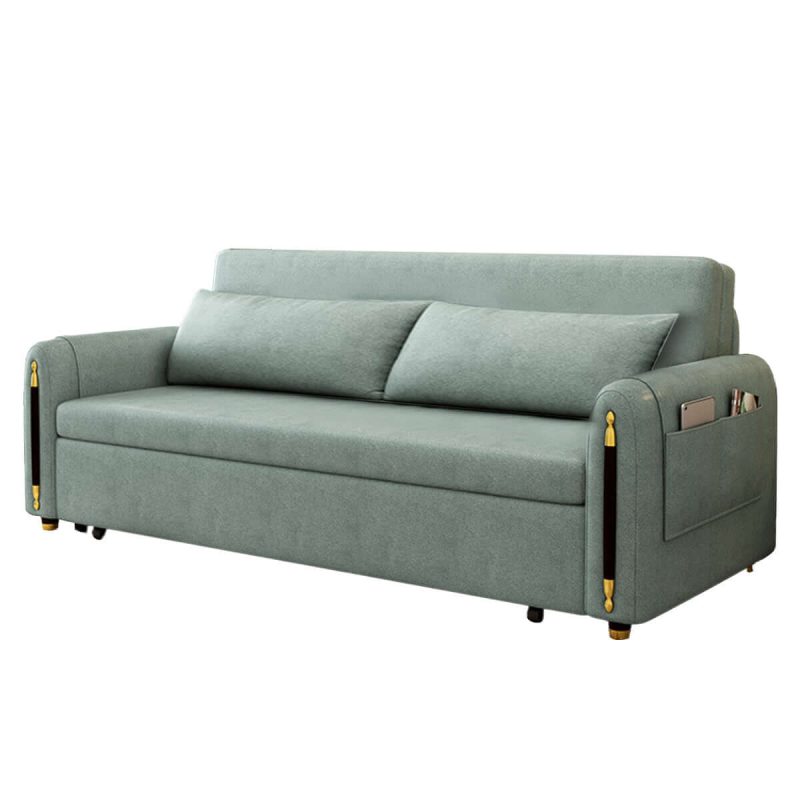 JASIWAY Green Convertible Sofa Bed Comfortable Cushion Seat with Storage Pocket