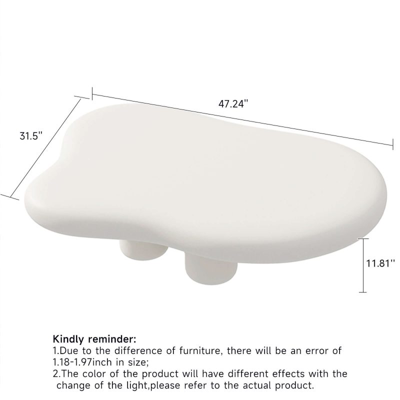 JASIWAY Beige Modern Creative Cloud Coffee Table