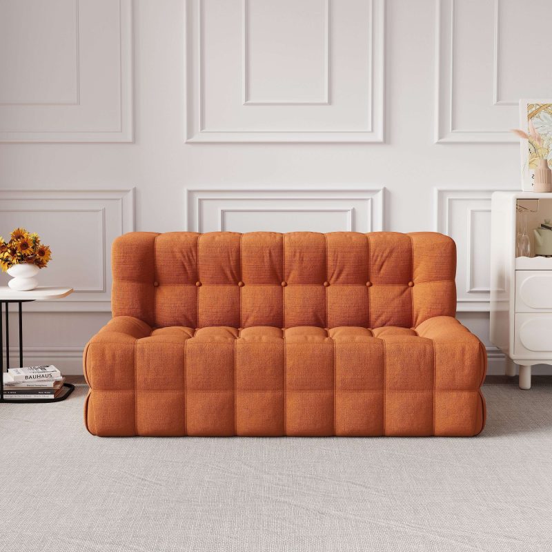 JASIWAY Bean Bag Tufted Corduroy Upholstered Lazy Sofa Chair