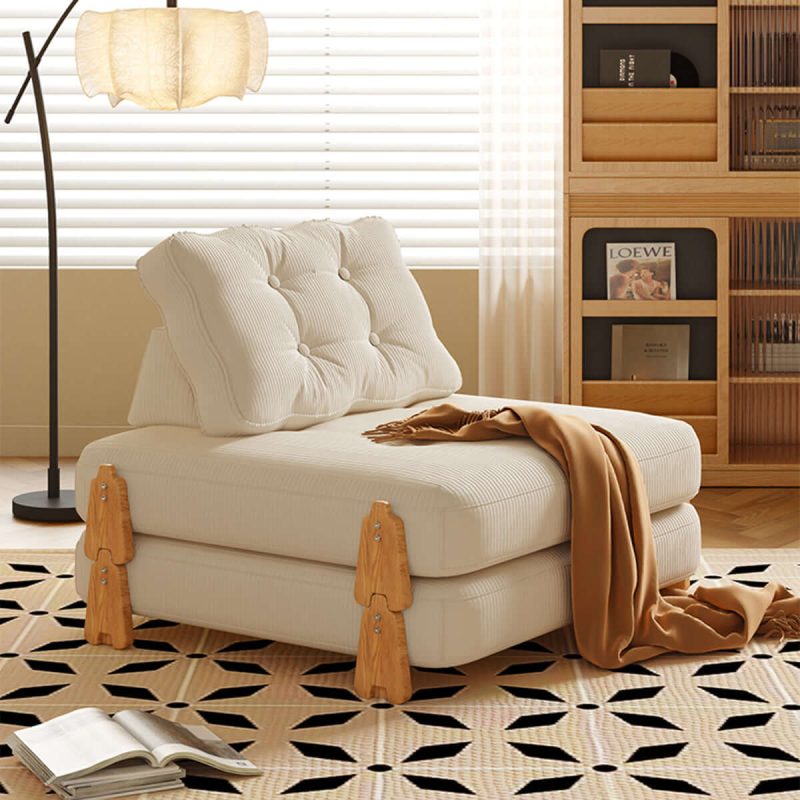 JASIWAY Floor Folding Modular Sofa Bed - Convertible & Comfortable for Sitting or Sleeping
