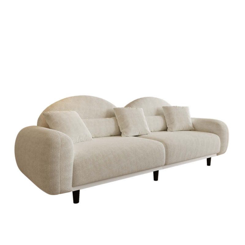 JASIWAY 84" Sherpa Modern Upholstered Sofa