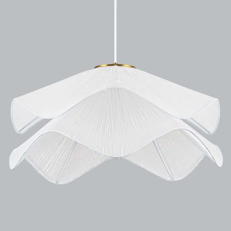 JASIWAY Light Dimmable Geometric Fabric Chandelier