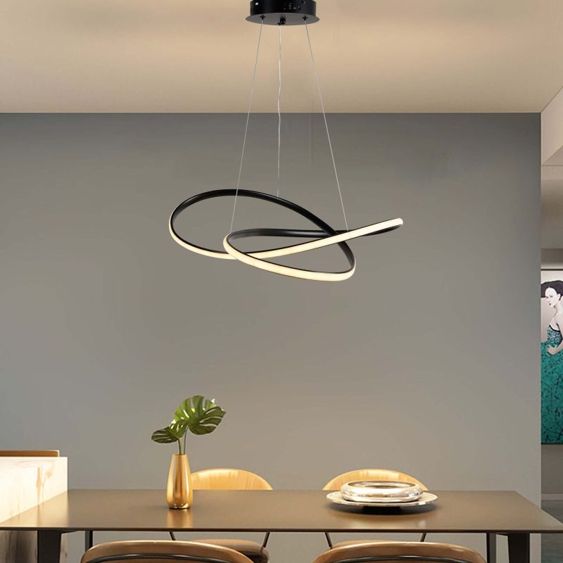 JASIWAY Unique LED Dimmable Chandelier with Remote Control