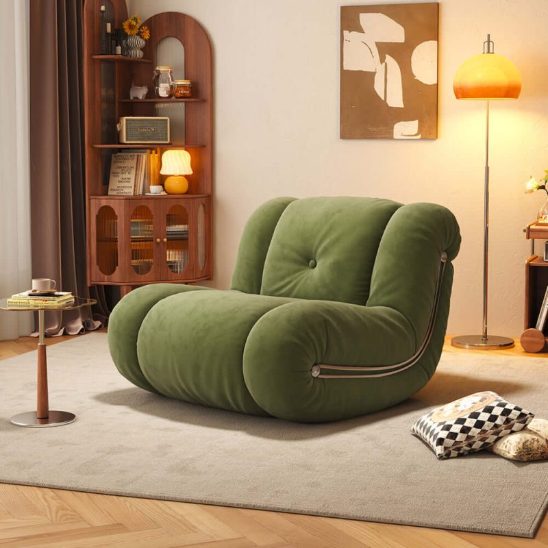 JASIWAY Rocking Sofa Leisure Chair Recliner Single Sofa with Comfortable Backrest