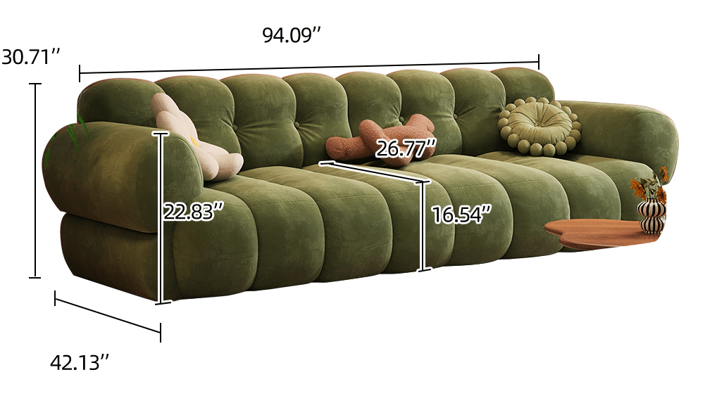 Dimension of Vintage Marshmallow Sofa Ultimate Comfort and Support