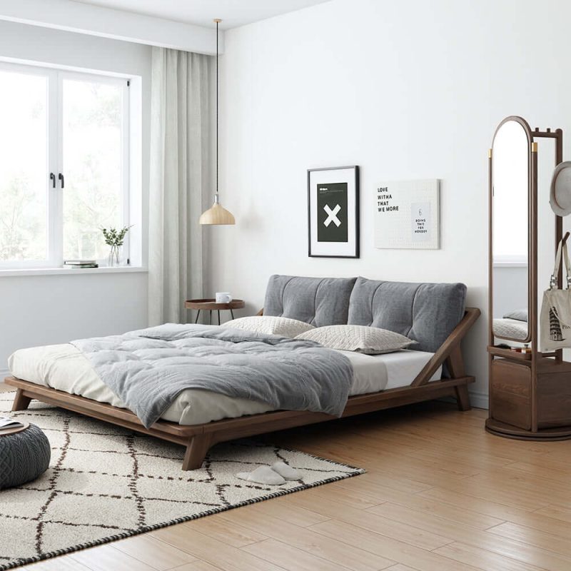 JASIWAY Solid Wood Bed Tatami Double Bed