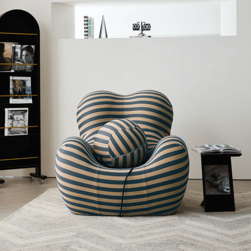 JASIWAY Creative Single Lounge Sofa Chair with Ottoman