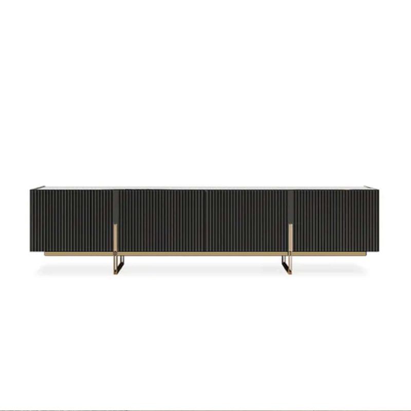 JASIWAY 86.6" Media Console TV Stand for TVs up to 88" Faux Marble Top with Storage