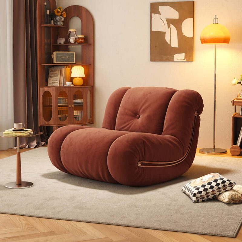 JASIWAY Rocking Sofa Leisure Chair Recliner Single Sofa with Comfortable Backrest