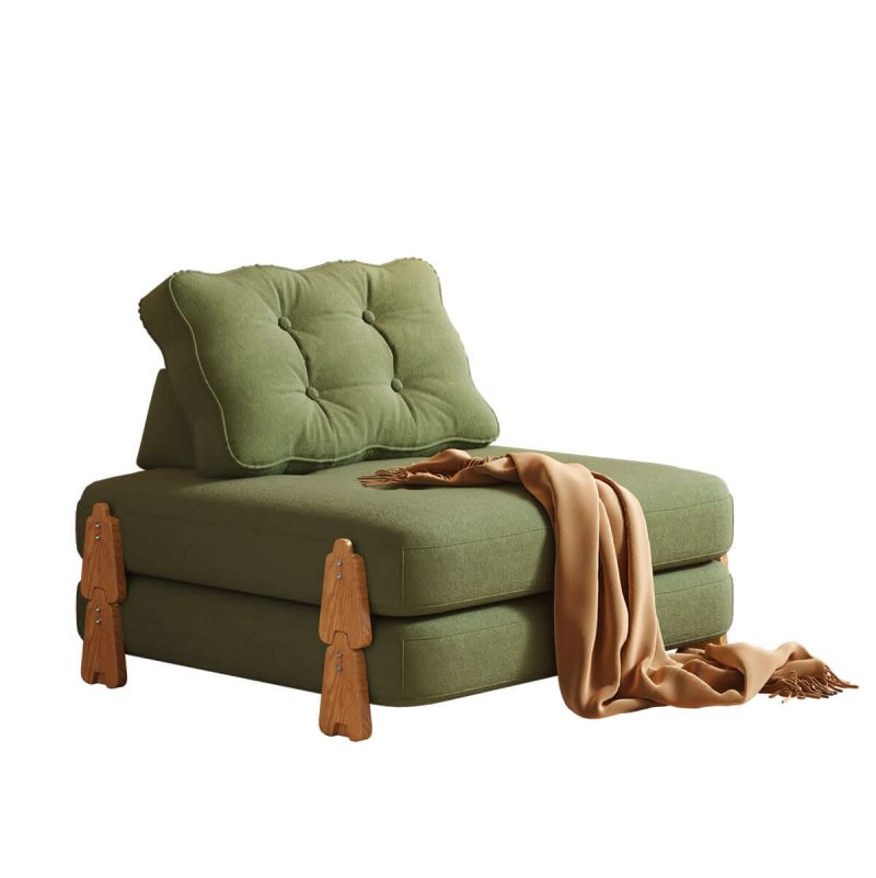 JASIWAY Floor Folding Modular Sofa Bed - Convertible & Comfortable for Sitting or Sleeping