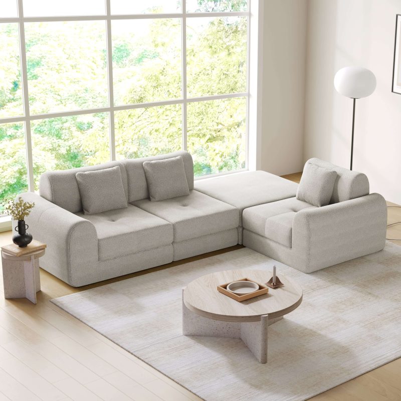 JASIWAY Convertible Modular Sofa Bed Floor Combine Freely
