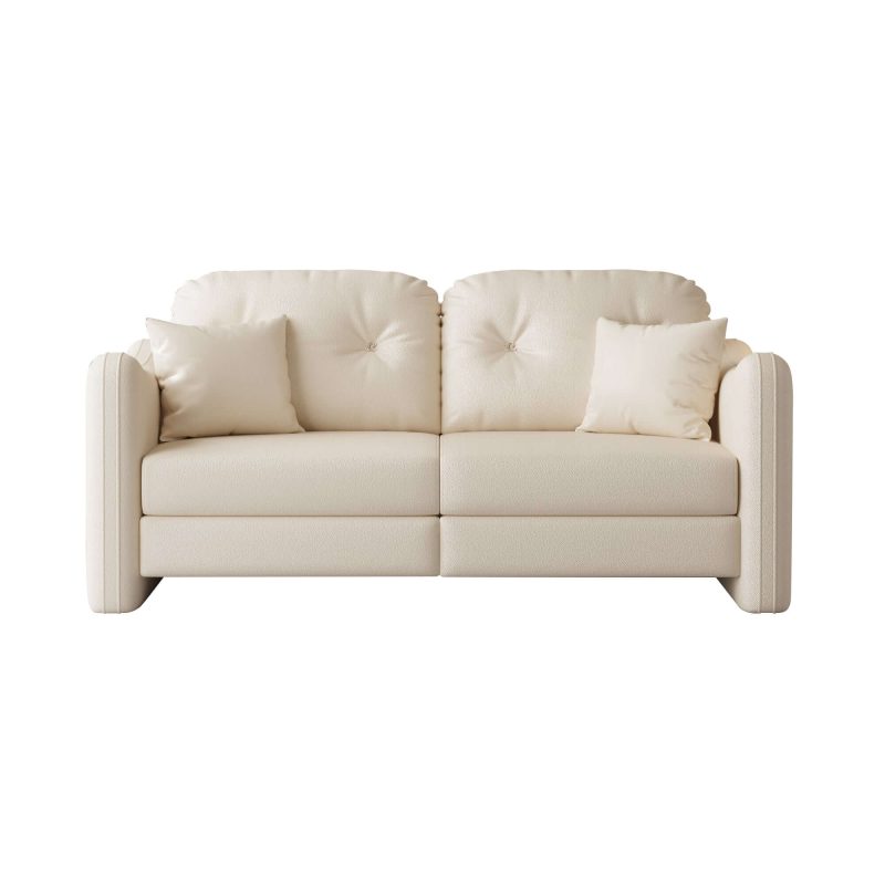 JASIWAY 62.2”Modern Living Room Beige Sofa
