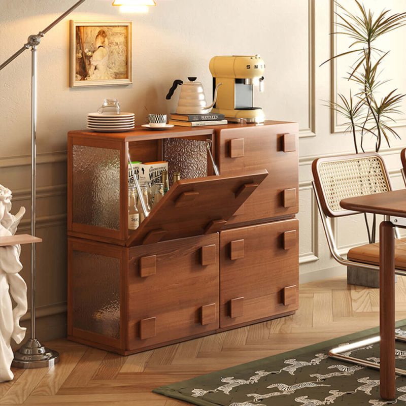 JASIWAY Vintage Cabinet Modular Combination Storage Cabinet