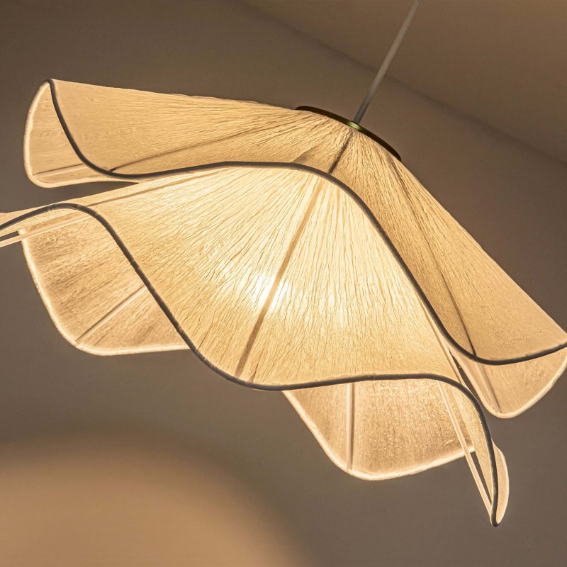 JASIWAY Light Dimmable Geometric Fabric Chandelier