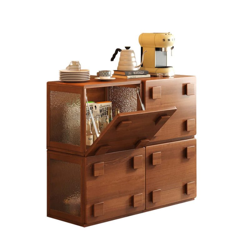 JASIWAY Vintage Cabinet Modular Combination Storage Cabinet