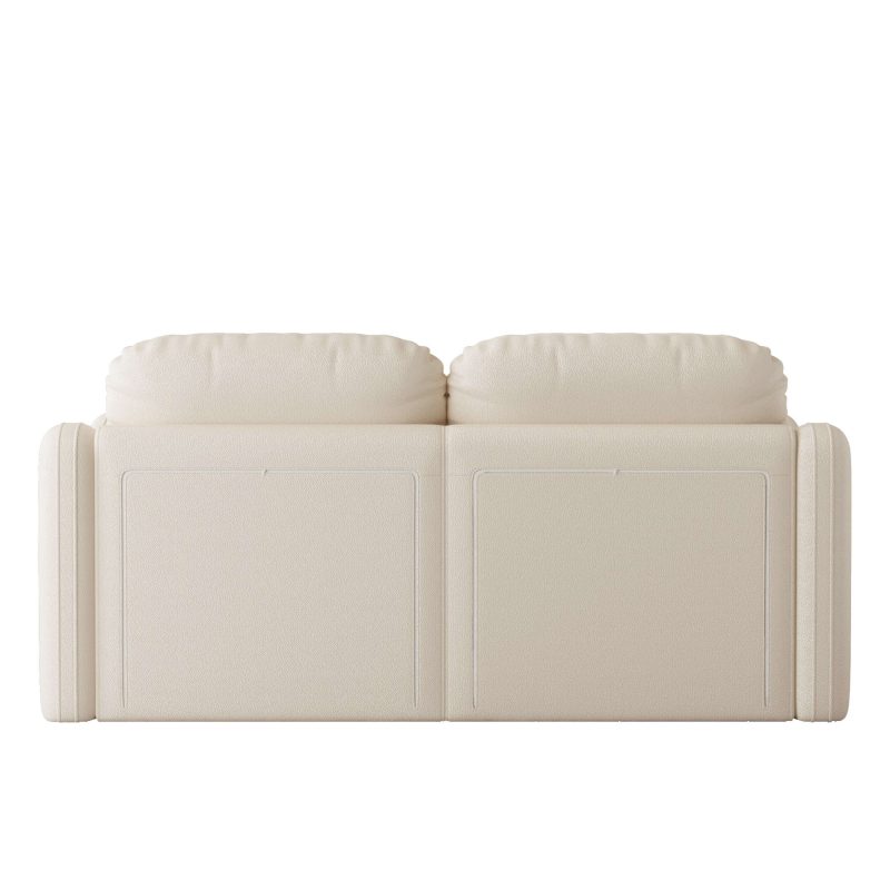 JASIWAY 62.2”Modern Living Room Beige Sofa