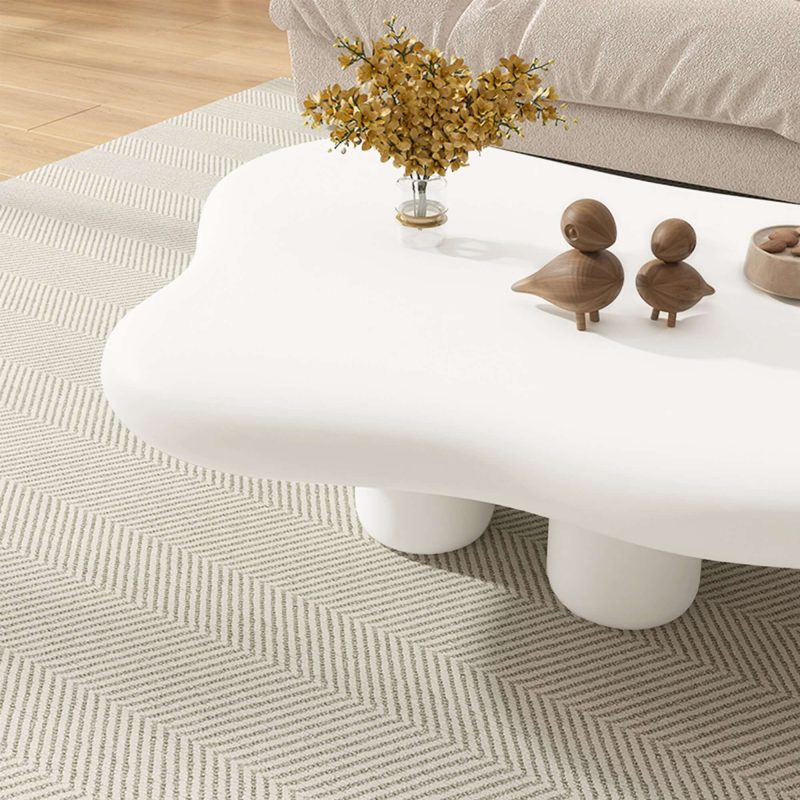 JASIWAY Beige Modern Creative Cloud Coffee Table