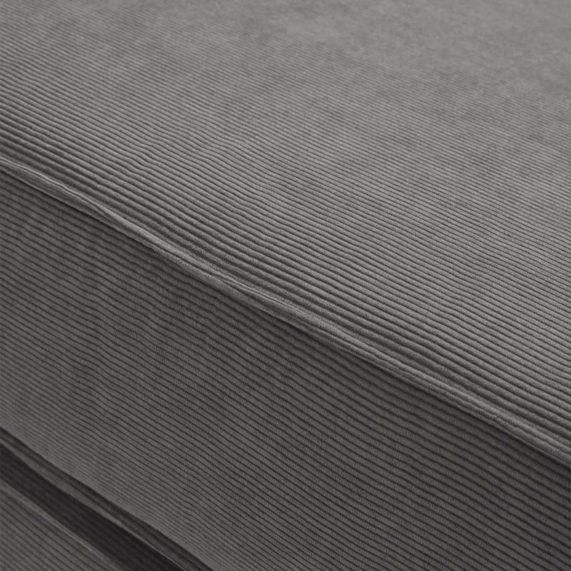 JASIWAY Corduroy Fabric 78.7" Compressed Sofa Bed Free DIY Couch with 3 Stainless Steel Frames
