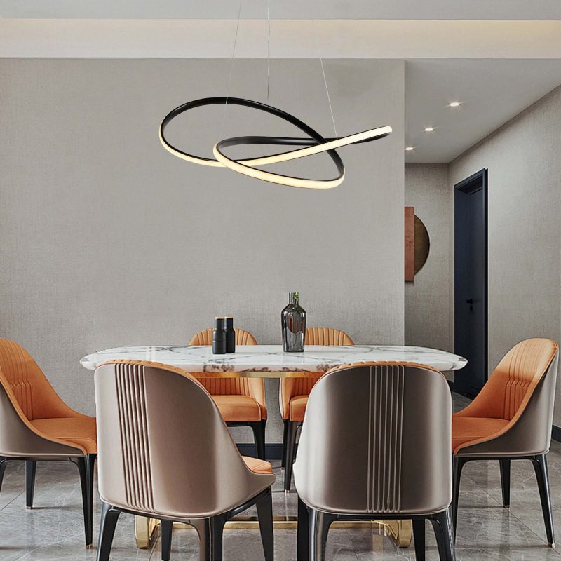 JASIWAY Unique LED Dimmable Chandelier with Remote Control