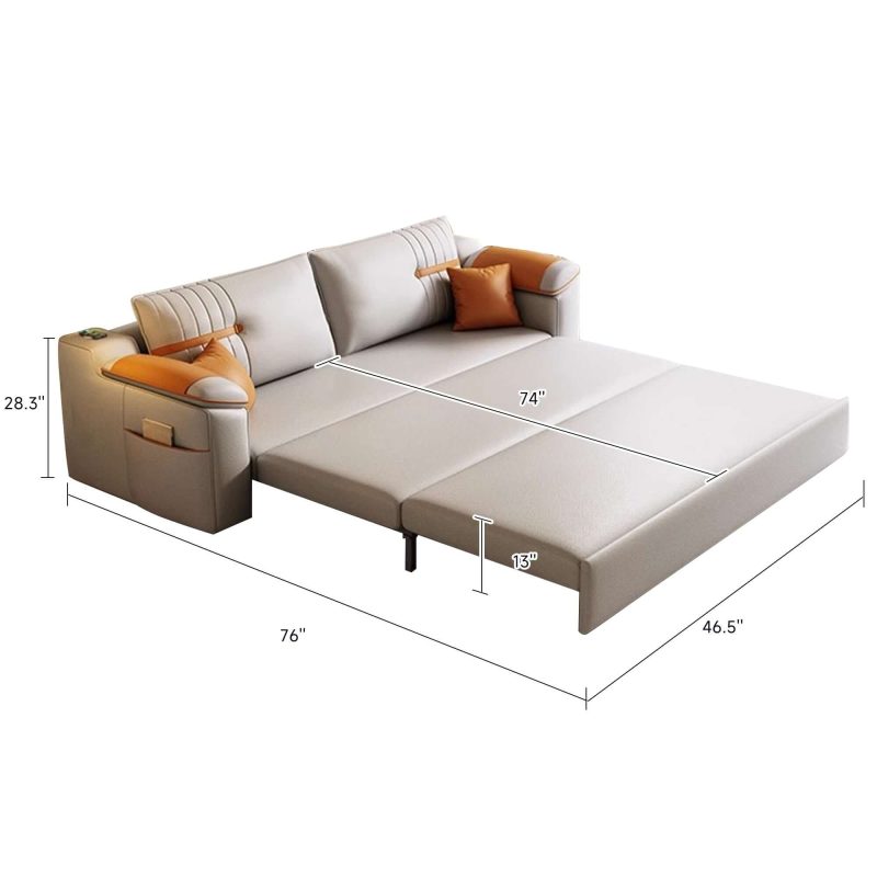JASIWAY Convertible Sleeper Sofa Bed with Storage