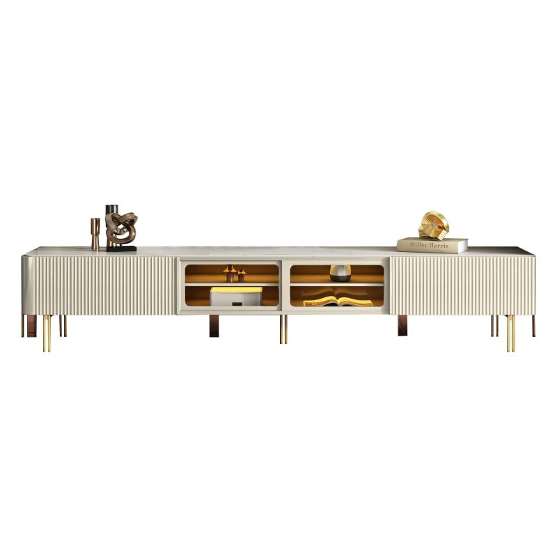 JASIWAY Modern Style TV Stand 78.7-Inch Media Console with Drawers