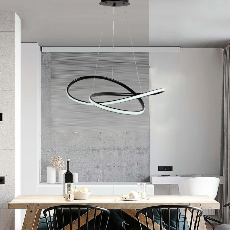JASIWAY Unique LED Dimmable Chandelier with Remote Control
