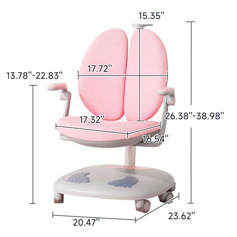 JASIWAY Children's Learning Chair Adjustable Height with Backrest