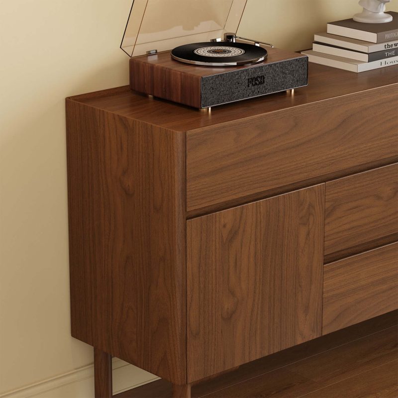 JASIWAY Wooden Retro Accent Cabinet with Drawers