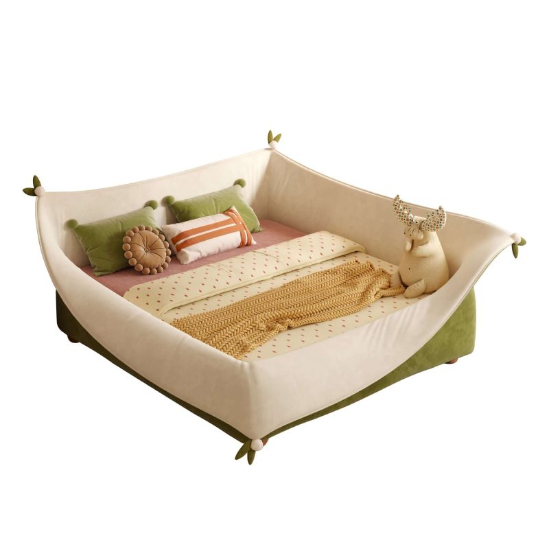 JASIWAY Magic Pocket Kids Bed with Guardrail