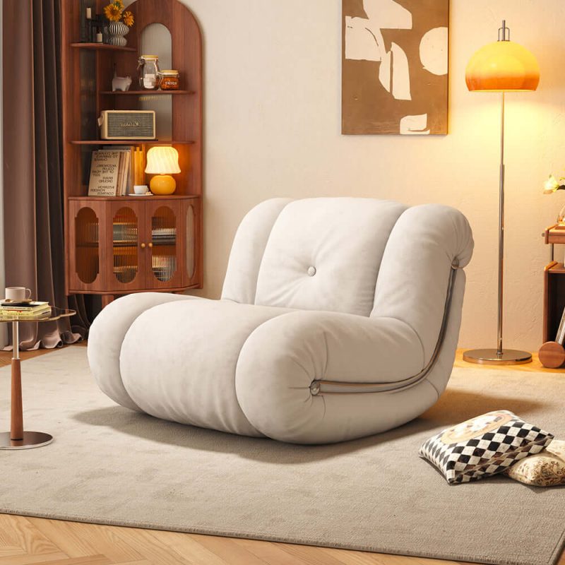JASIWAY Rocking Sofa Leisure Chair Recliner Single Sofa with Comfortable Backrest