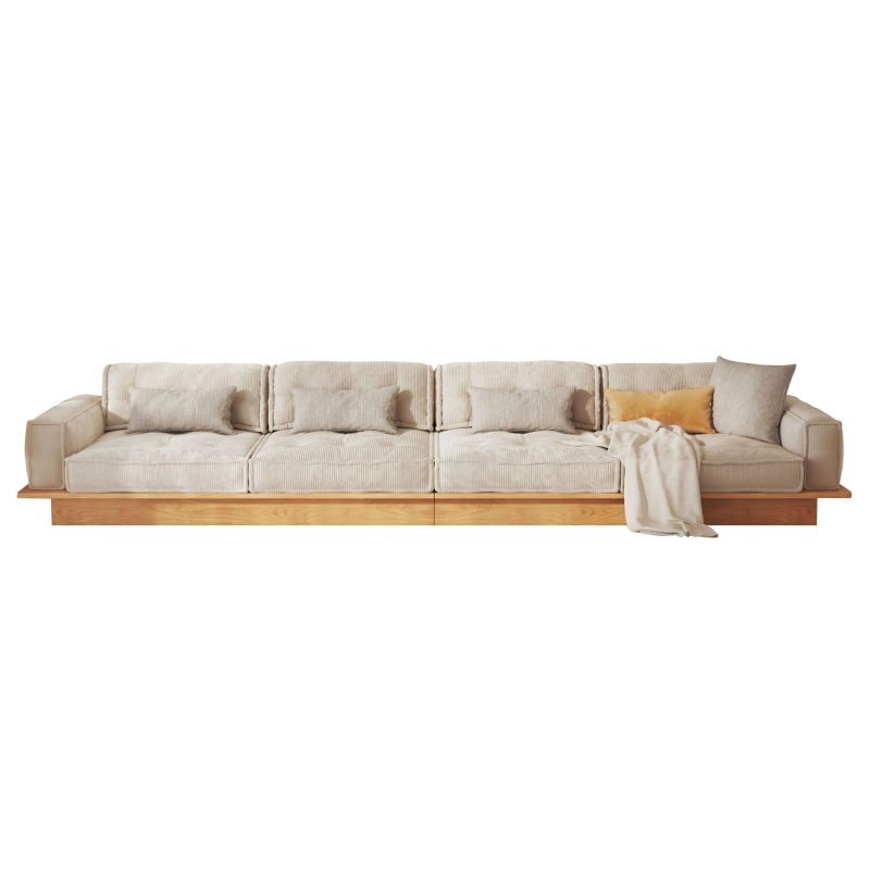 JASIWAY Velvet Sofa Combinable Multi-seater Bottom Drawer Design