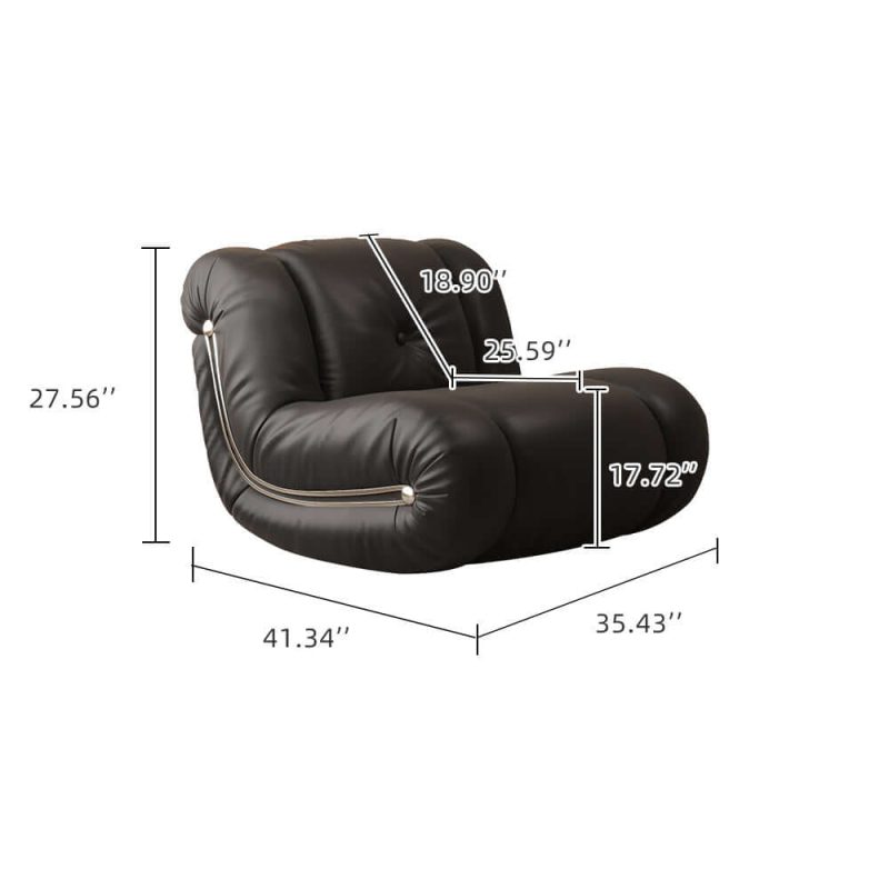 JASIWAY Rocking Sofa Leisure Chair Recliner Single Sofa with Comfortable Backrest