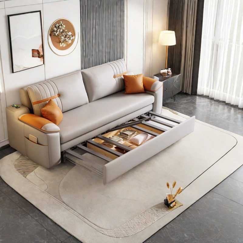 JASIWAY Convertible Sleeper Sofa Bed with Storage