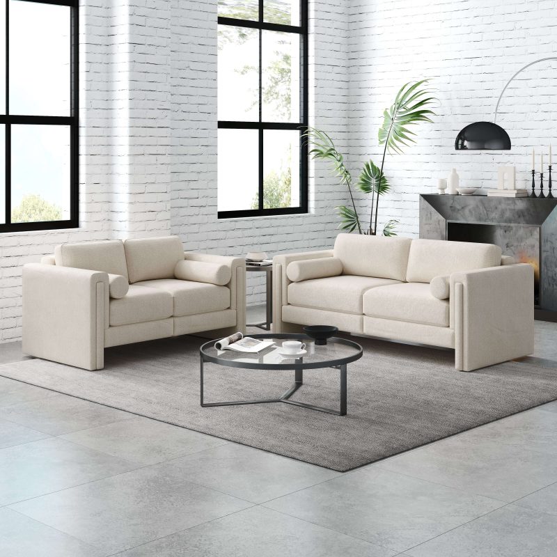 JASIWAY Modern Modular Sectional Sofa with Two Fabric Options