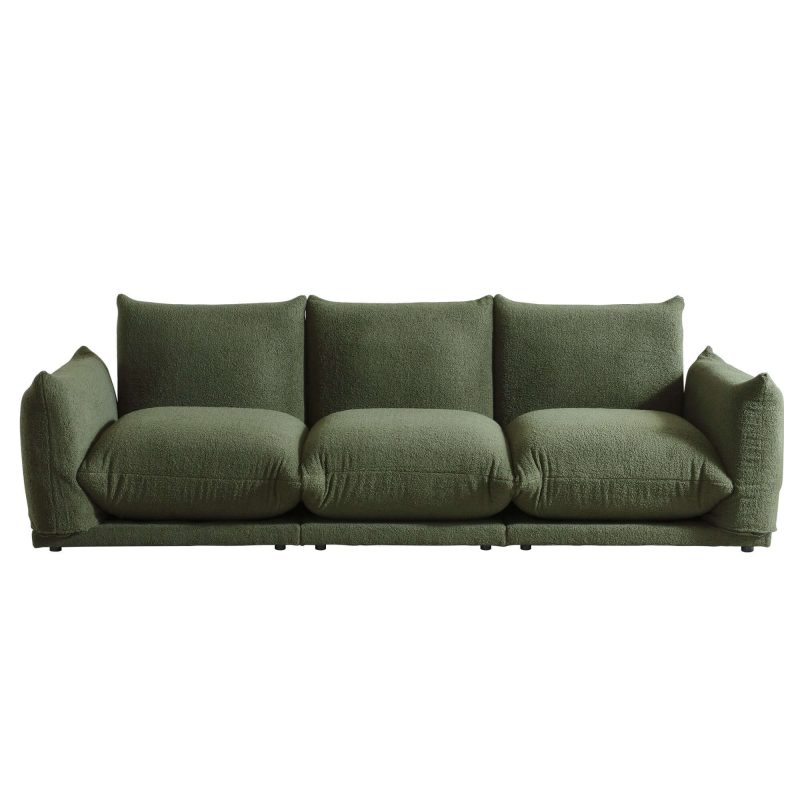 JASIWAY Modern Modular Cloud Sectional Couch Lambswool Fabric Chaise Oversized Sofa