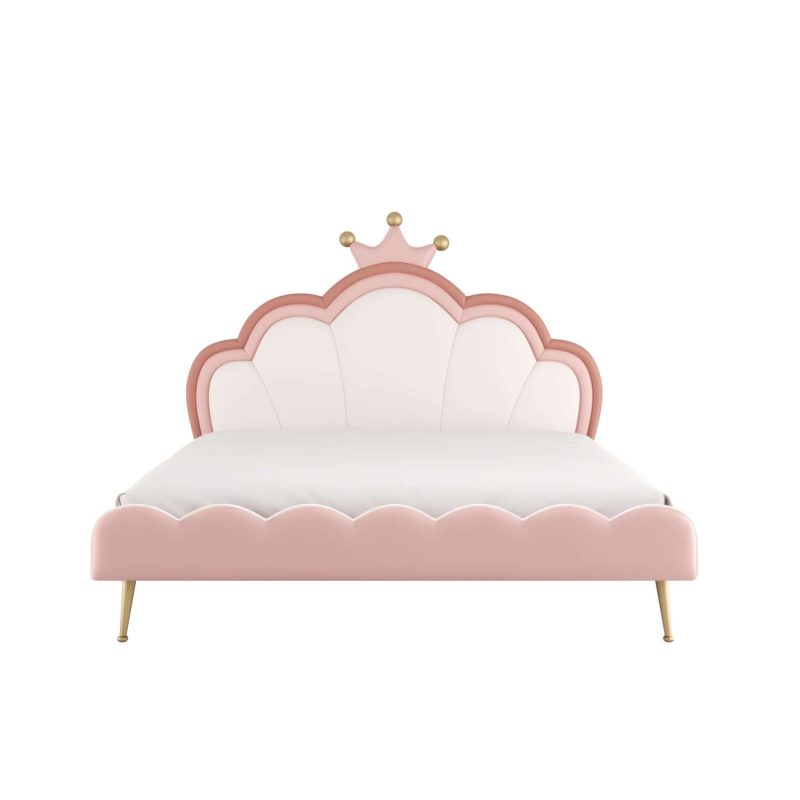 JASIWAY Princess Dreamy Pink Children's Bed Luxury Soft Bed