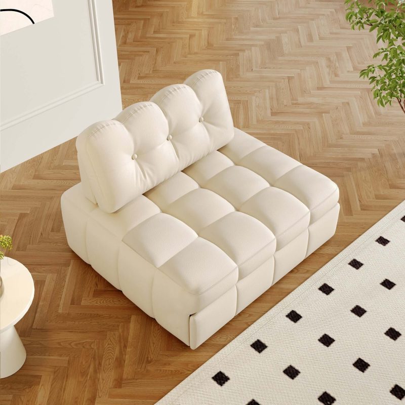 JASIWAY Modern Convertible Sofa Bed Easily Switch Between Couch and Bed