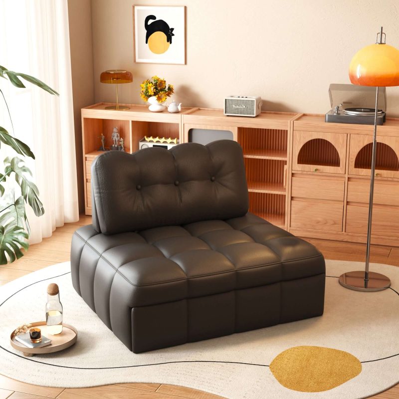 JASIWAY Modern Convertible Sofa Bed Easily Switch Between Couch and Bed