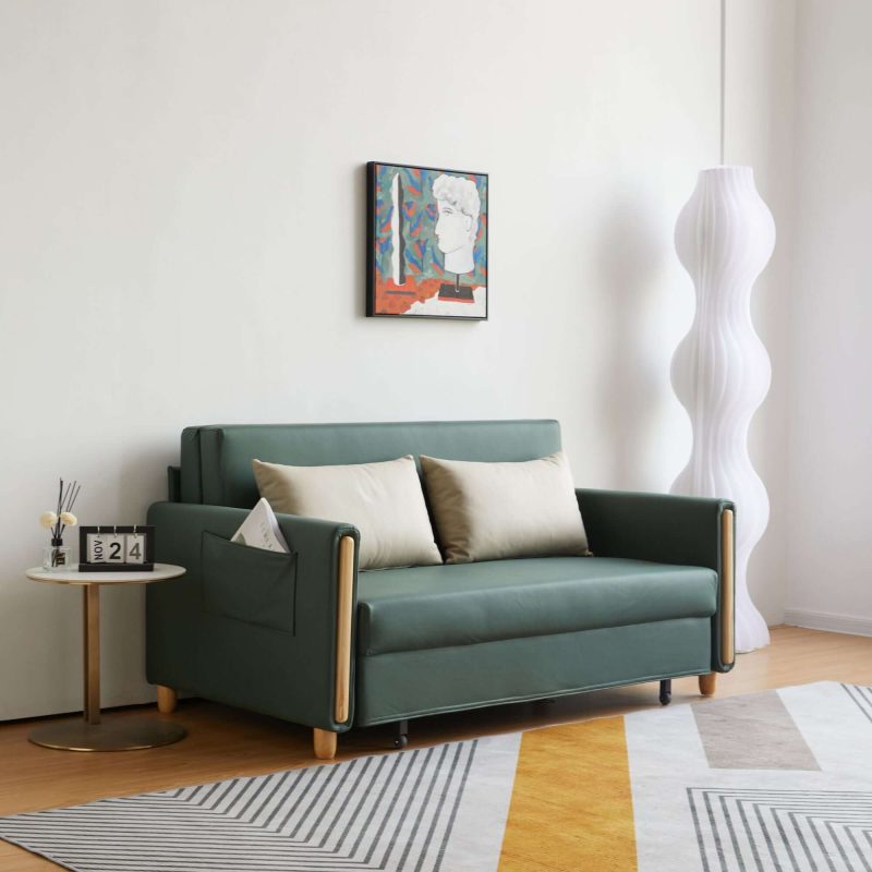 JASIWAY 3 in 1 Sleeper Sofa Convertible Pull Out Couch Bed with Storage