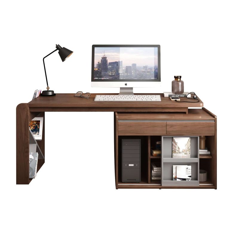 JASIWAY Home Office Table Desk Cabinet
