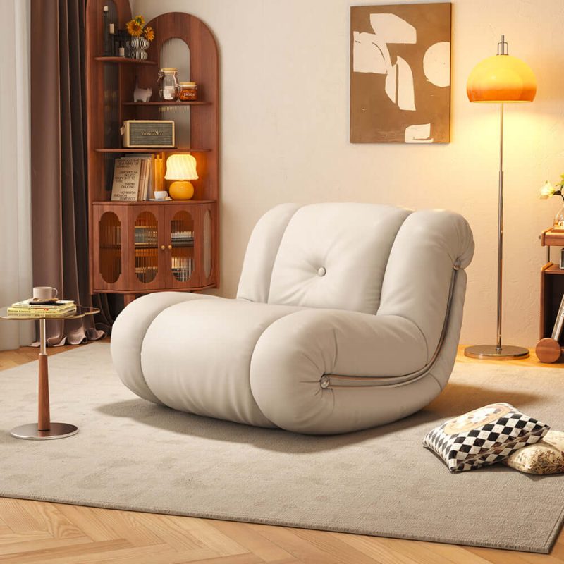 JASIWAY Rocking Sofa Leisure Chair Recliner Single Sofa with Comfortable Backrest