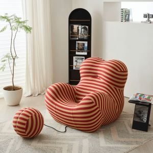 JASIWAY Creative Single Lounge Sofa Chair with Ottoman