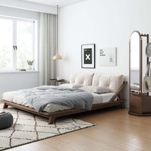 JASIWAY Solid Wood Bed Tatami Double Bed